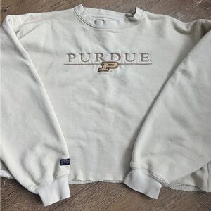 Purdue University | Cropped Cream Jansport Crewneck